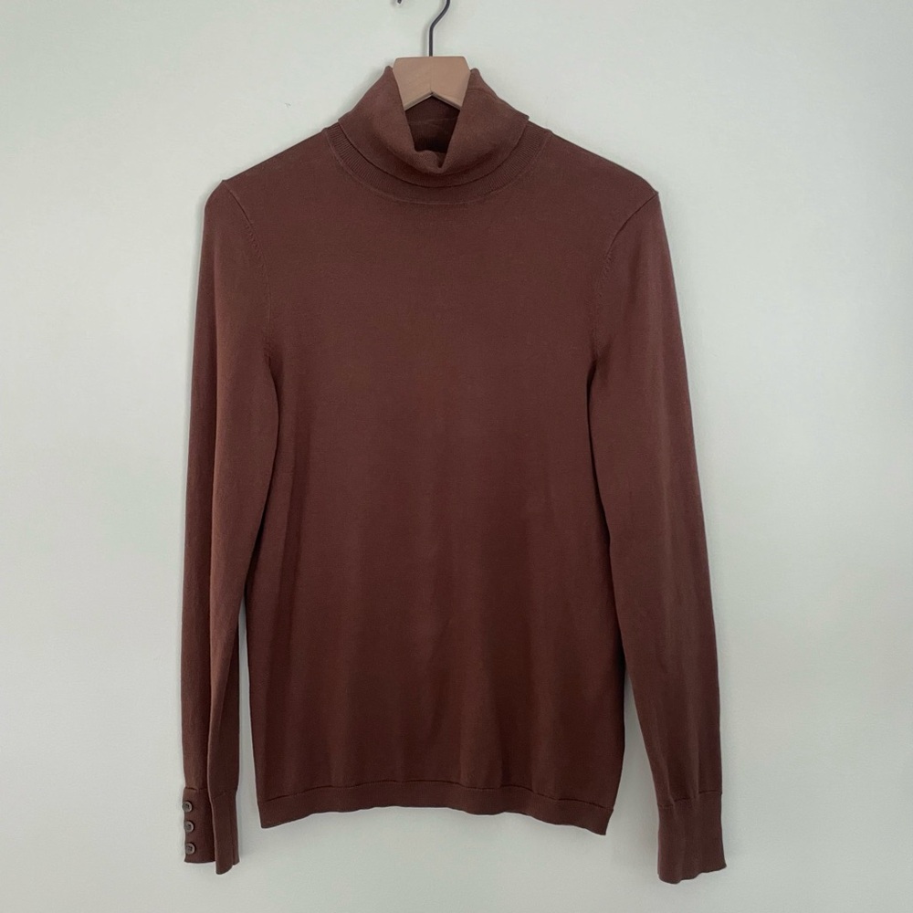 Talbots Women’s Chocolate Turtleneck Sweater